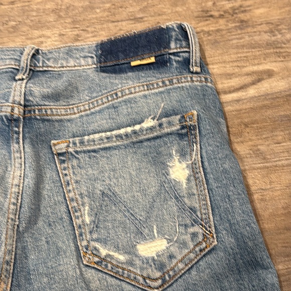 Mother The Insider Crop Step Fray Jeans in Holy Melancholy Frayed Distressed 26 - Picture 13 of 15